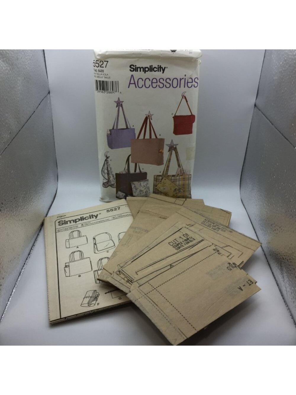 Vintage Simplicity Accessories Pattern 5527 Diaper Bag Mom Accessory Three Sizes